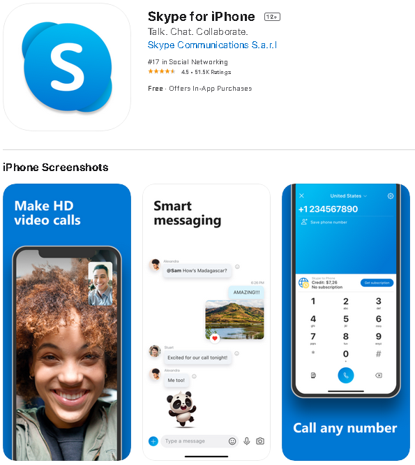 Skype 官网：https://www.skype.com(图1)